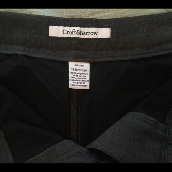 Croft&Barrow Gray 12 like new cond . Gray - Picture 2 of 5